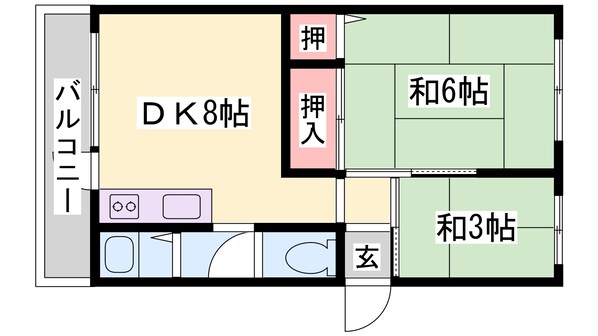 旭マンションの物件間取画像